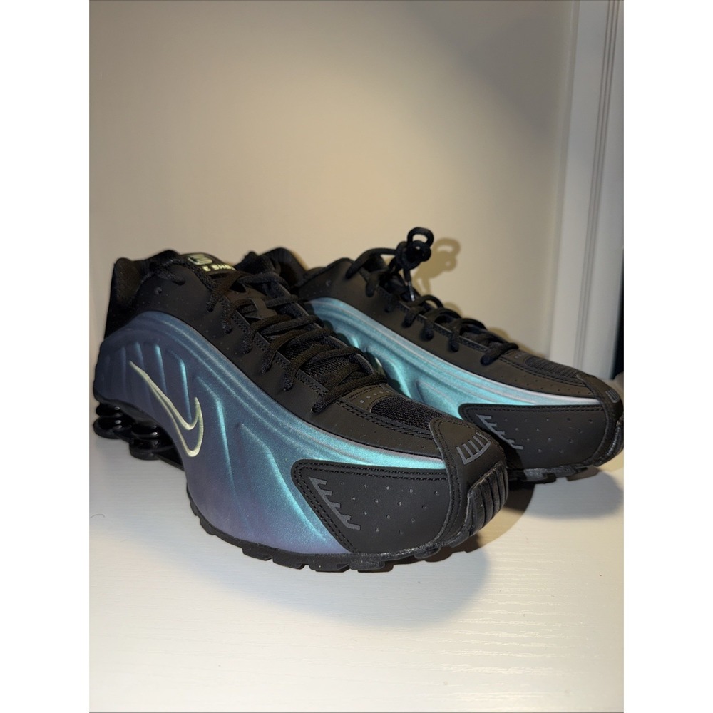 Nike Shox R4 Sapphire Light Liquid Lime IF4849-500 Men New 11.5